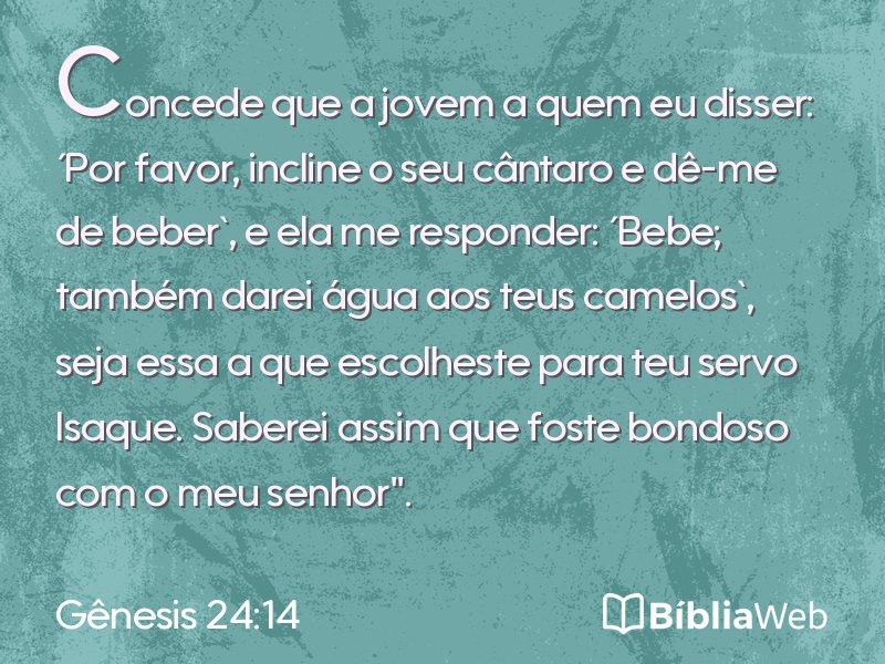 Gênesis 24:14 em imagem para compartilhar