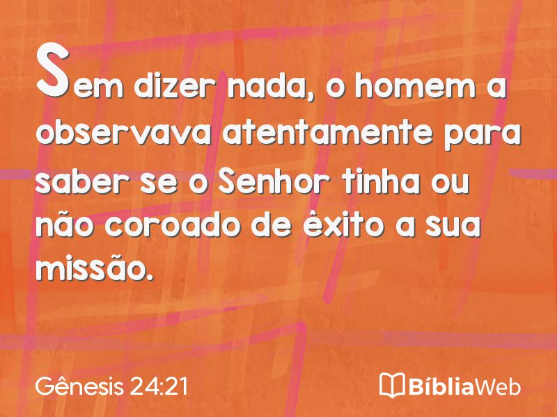 Gênesis 24:21 em imagem para compartilhar