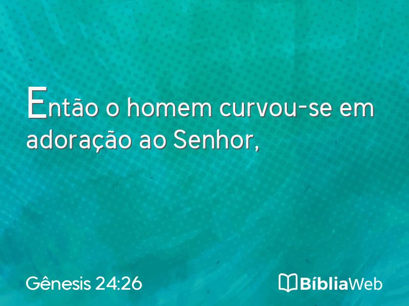 Gênesis 24:26 em imagem para compartilhar