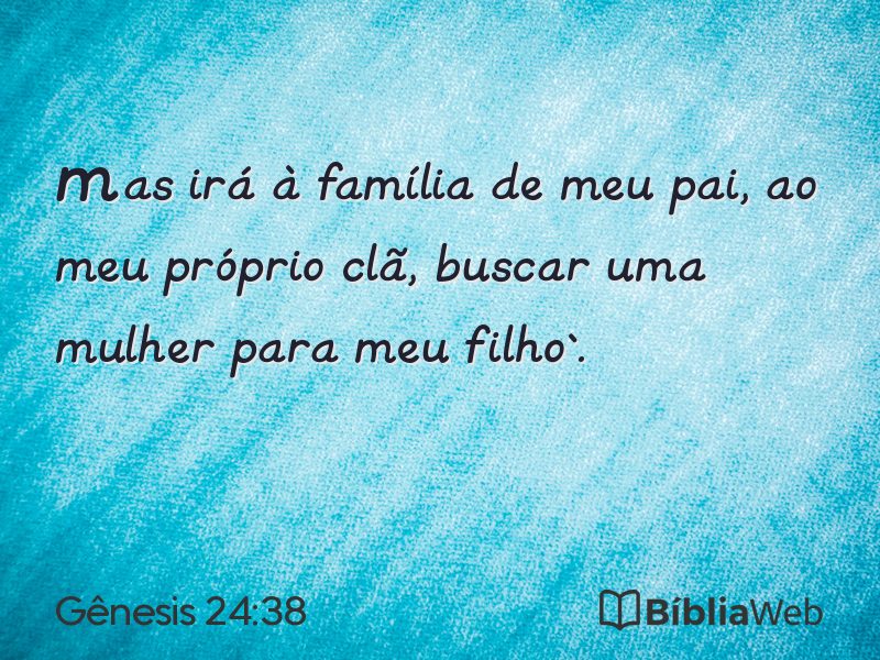Gênesis 24:38 em imagem para compartilhar