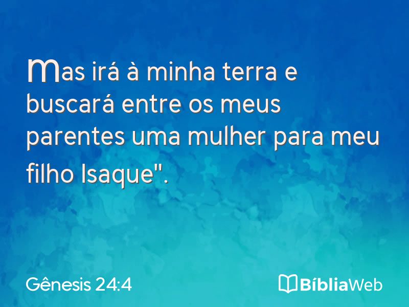Gênesis 24:4 em imagem para compartilhar
