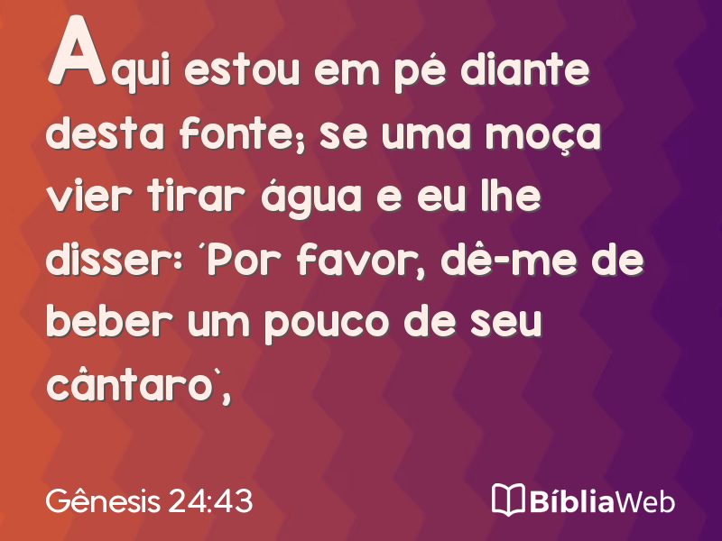 Gênesis 24:43 em imagem para compartilhar