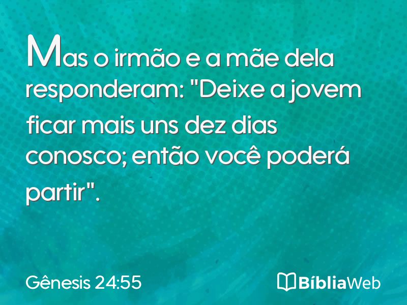 Gênesis 24:55 em imagem para compartilhar