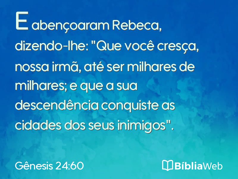 Gênesis 24:60 em imagem para compartilhar