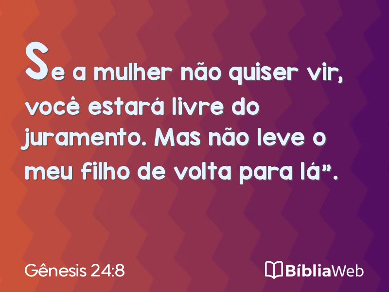 Gênesis 24:8 em imagem para compartilhar