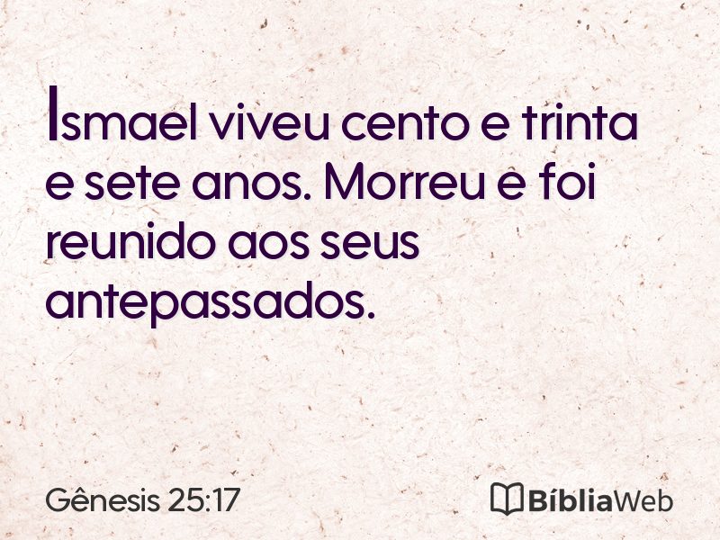 Gênesis 25:17 em imagem para compartilhar