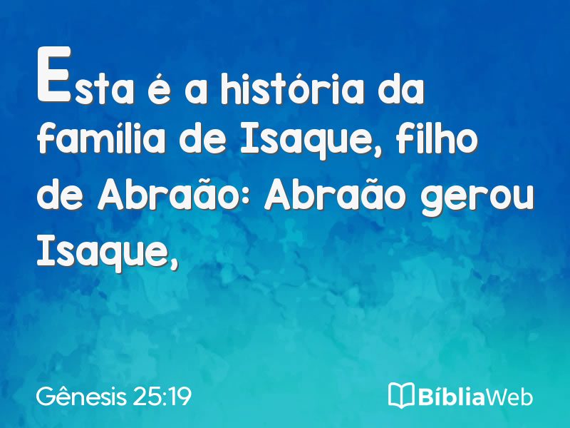 Gênesis 25:19 em imagem para compartilhar