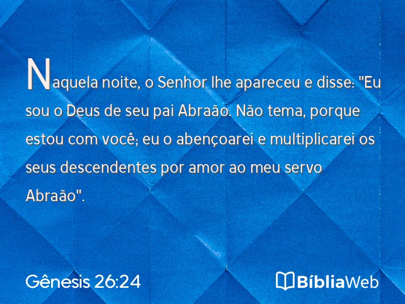 Gênesis 26:24 em imagem para compartilhar