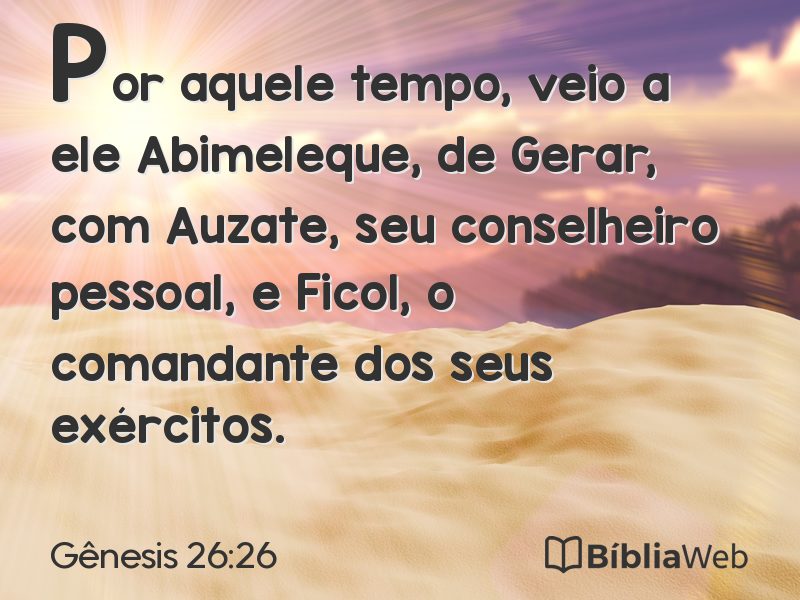 Gênesis 26:26 em imagem para compartilhar