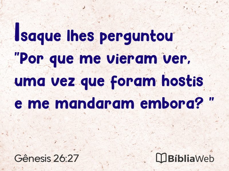 Gênesis 26:27 em imagem para compartilhar
