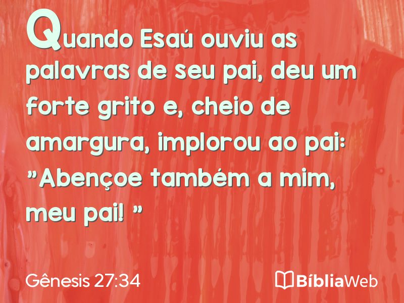 Gênesis 27:34 em imagem para compartilhar