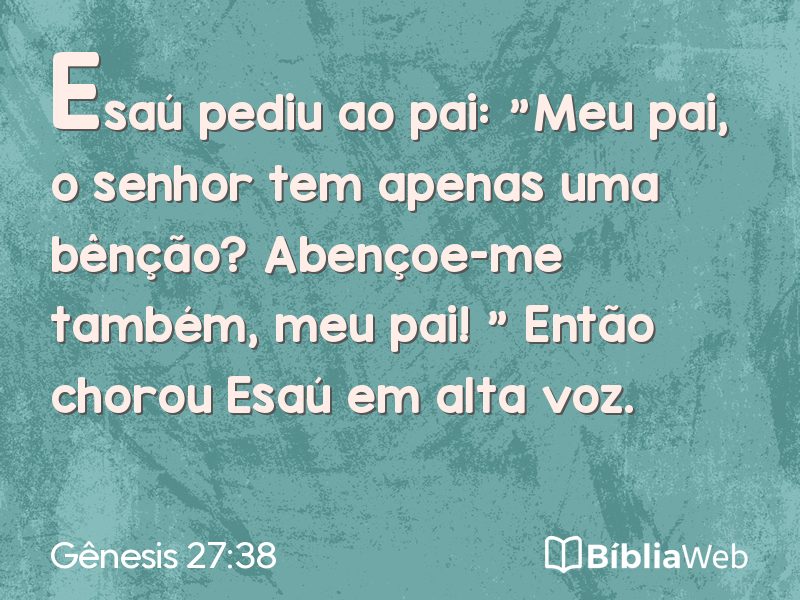 Gênesis 27:38 em imagem para compartilhar