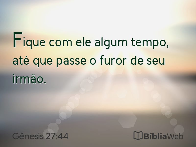 Gênesis 27:44 em imagem para compartilhar