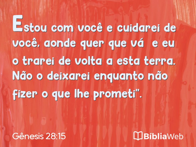 Gênesis 28:15 em imagem para compartilhar