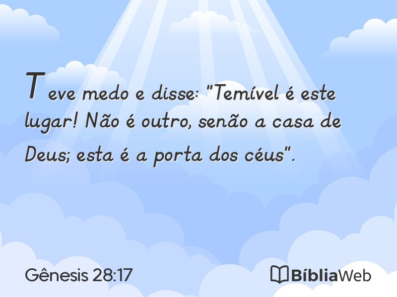 Gênesis 28:17 em imagem para compartilhar