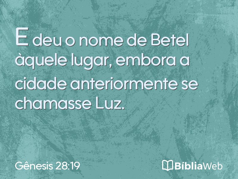 Gênesis 28:19 em imagem para compartilhar