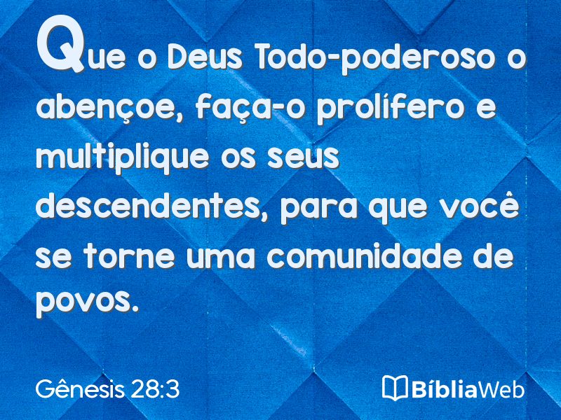Gênesis 28:3 em imagem para compartilhar
