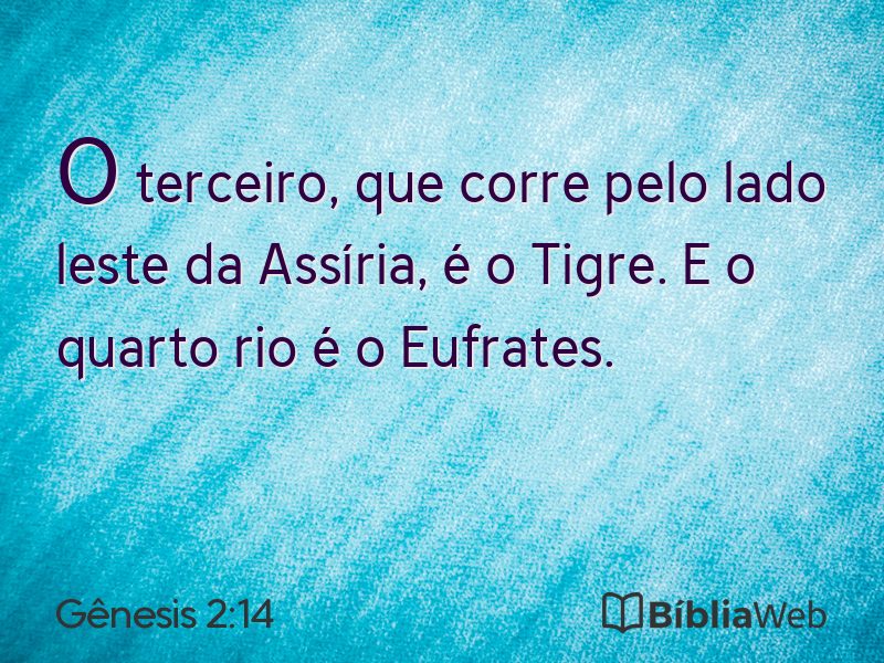 Gênesis 2:14 em imagem para compartilhar