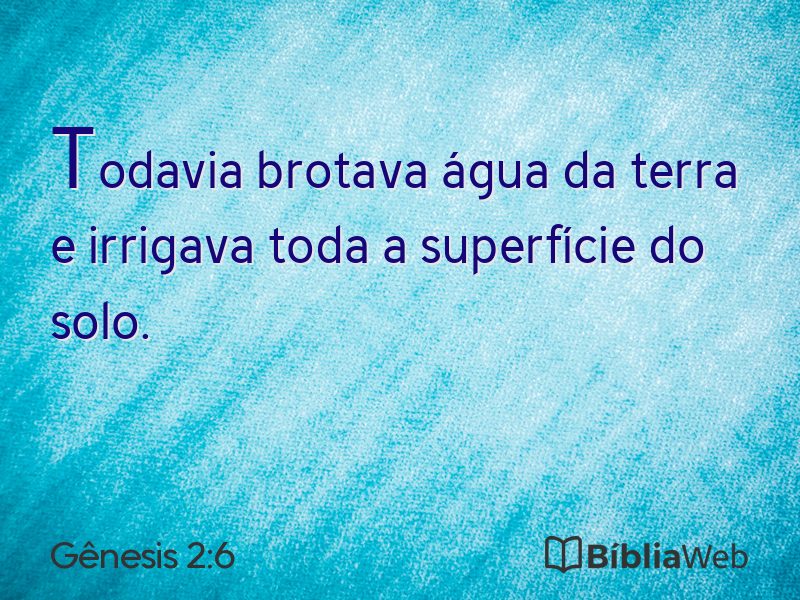 Gênesis 2:6 em imagem para compartilhar