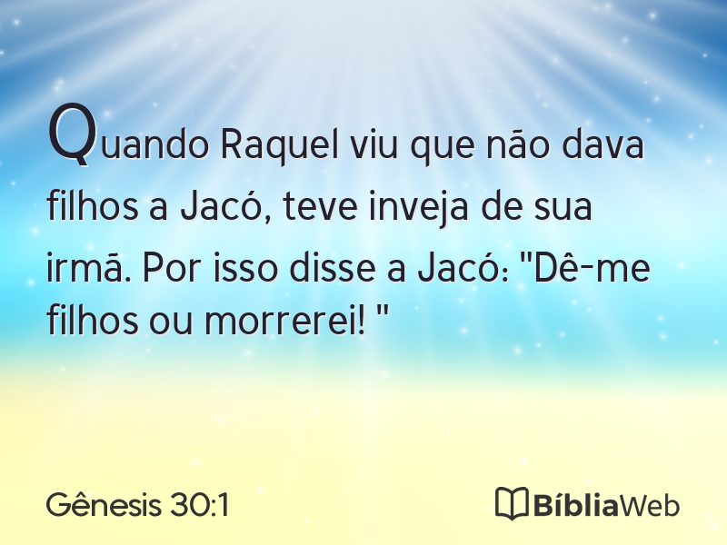 Gênesis 30:1 em imagem para compartilhar