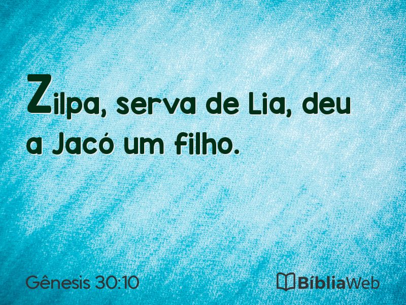 Gênesis 30:10 em imagem para compartilhar
