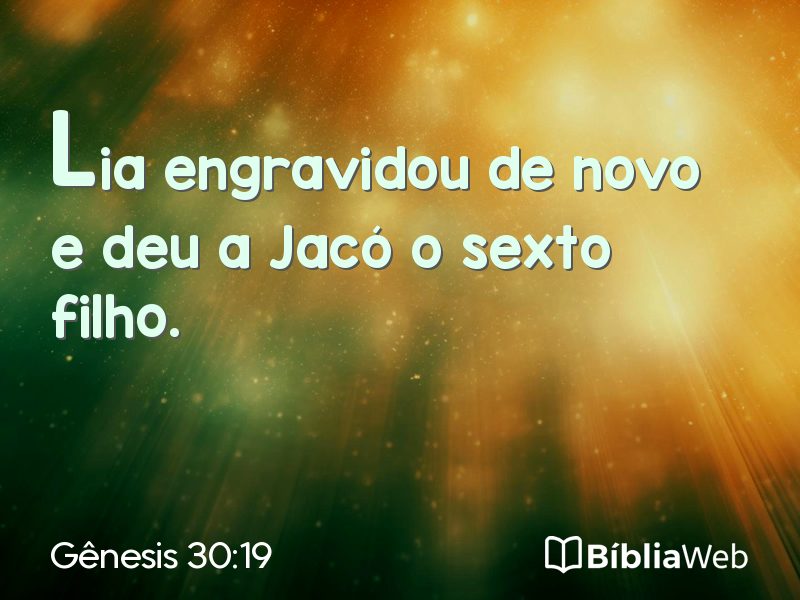 Gênesis 30:19 em imagem para compartilhar