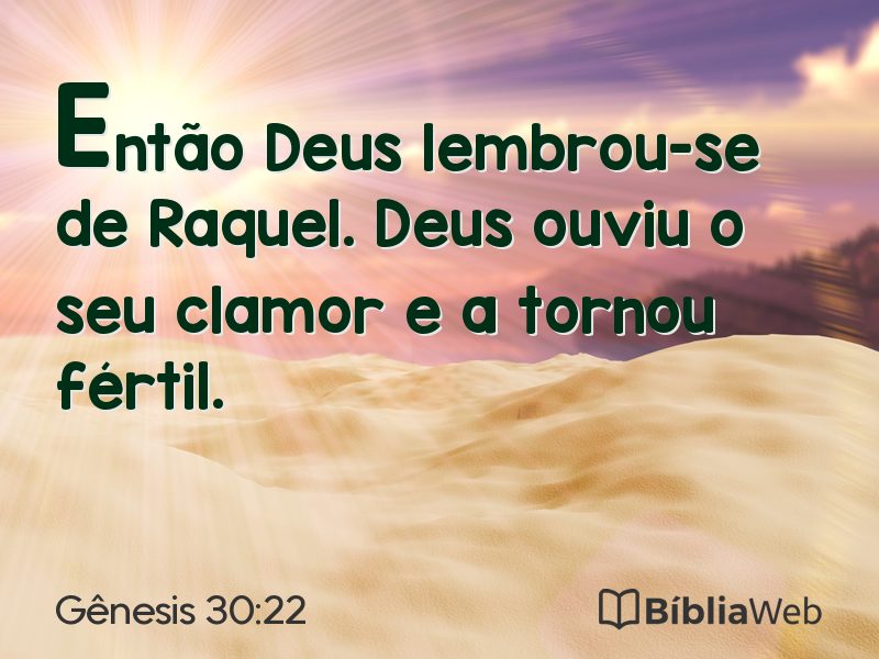 Gênesis 30:22 em imagem para compartilhar