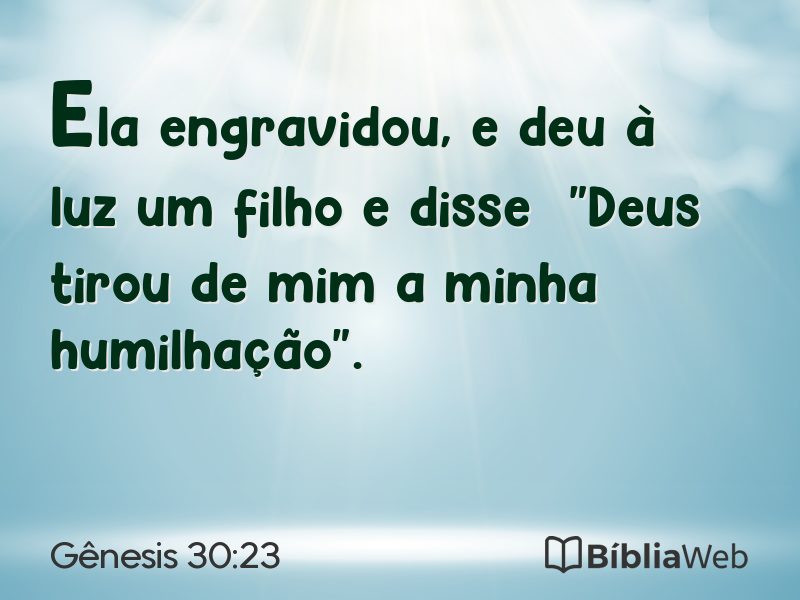 Gênesis 30:23 em imagem para compartilhar