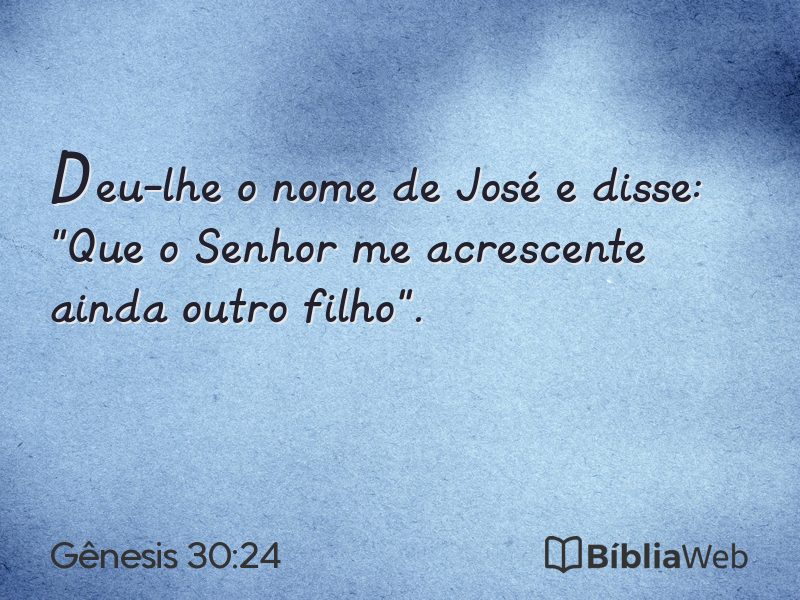 Gênesis 30:24 em imagem para compartilhar