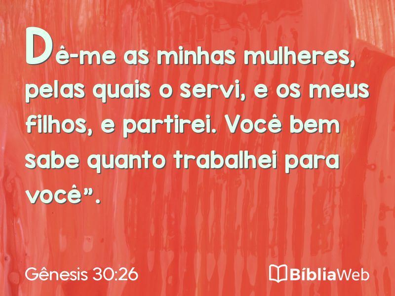 Gênesis 30:26 em imagem para compartilhar
