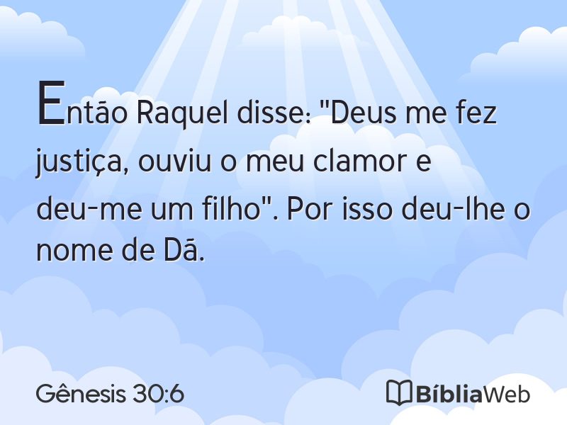 Gênesis 30:6 em imagem para compartilhar