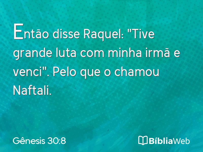 Gênesis 30:8 em imagem para compartilhar