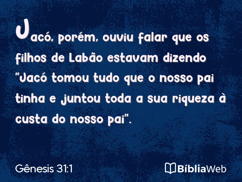 Gênesis 31:1 em imagem para compartilhar