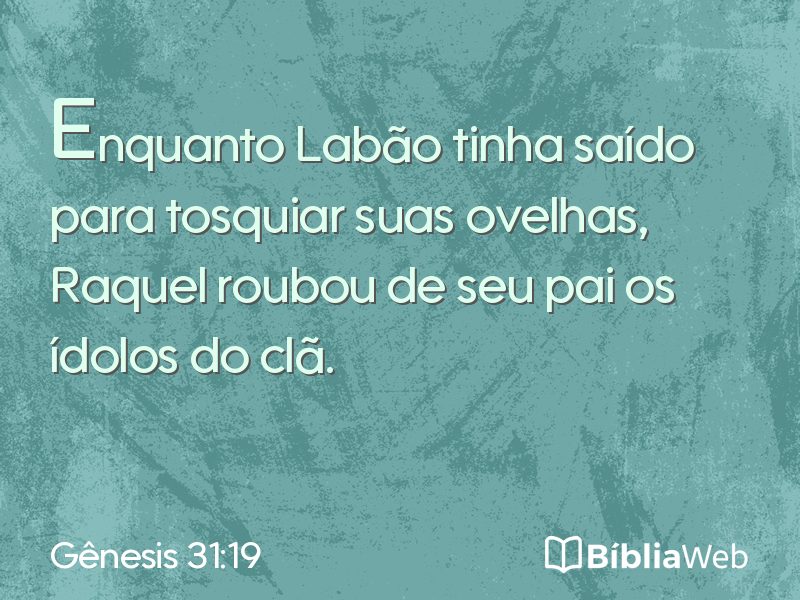 Gênesis 31:19 em imagem para compartilhar