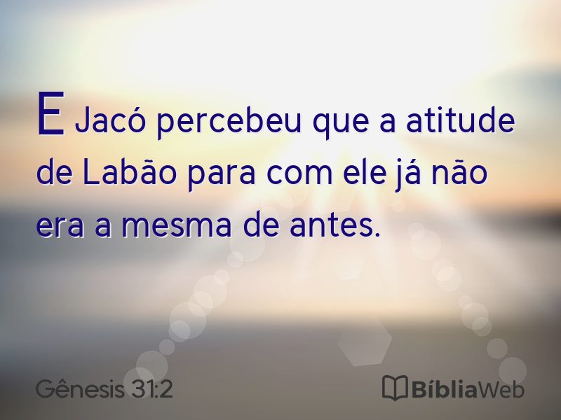 Gênesis 31:2 em imagem para compartilhar