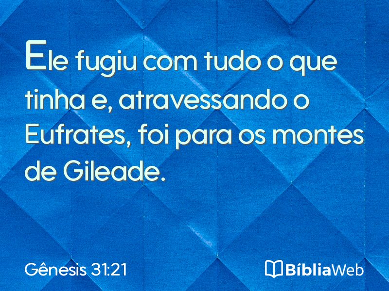 Gênesis 31:21 em imagem para compartilhar