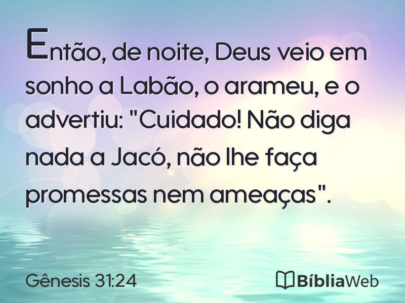 Gênesis 31:24 em imagem para compartilhar