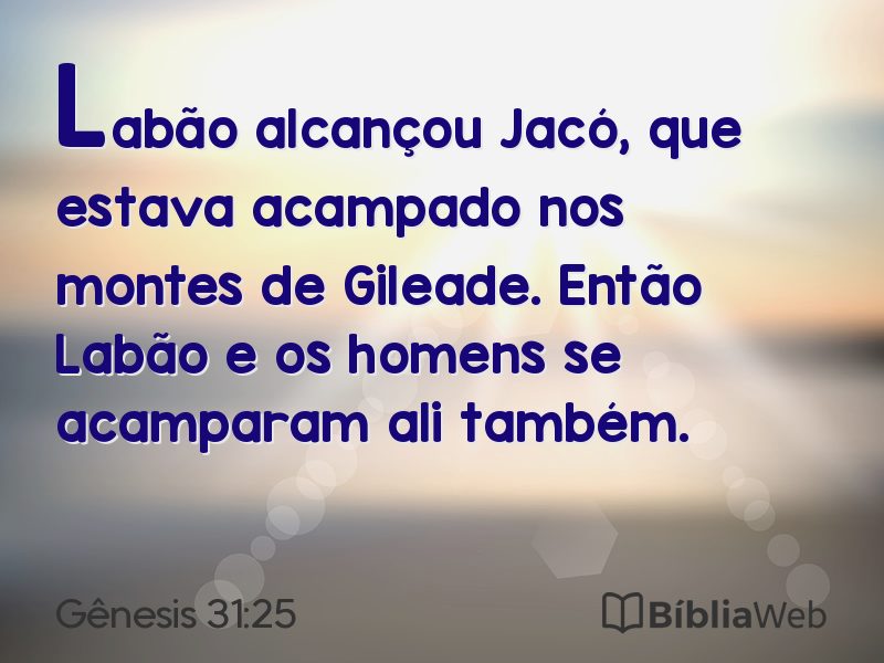 Gênesis 31:25 em imagem para compartilhar
