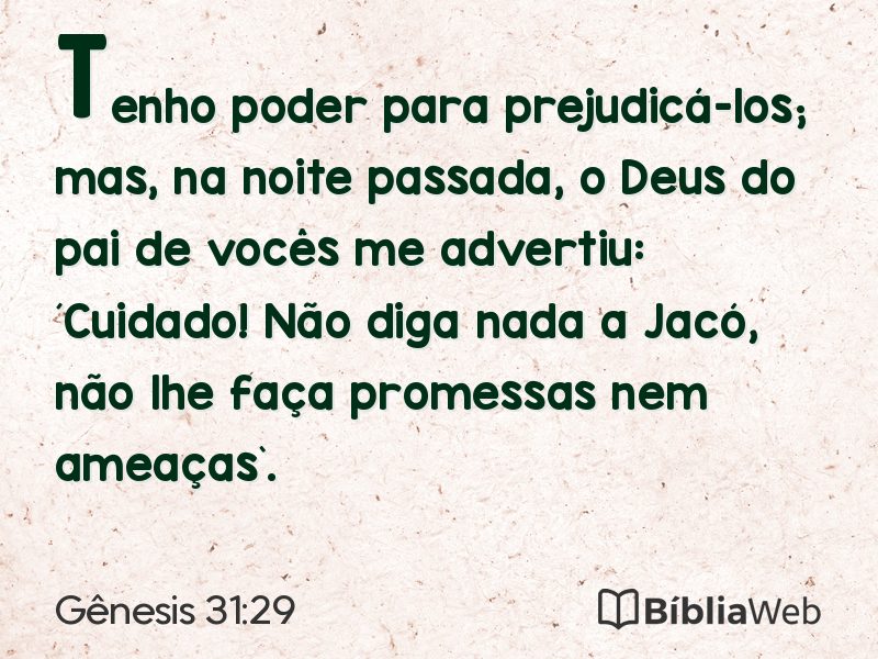 Gênesis 31:29 em imagem para compartilhar