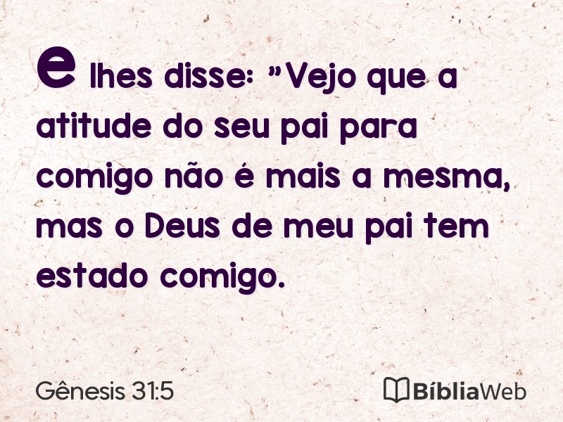 Gênesis 31:5 em imagem para compartilhar