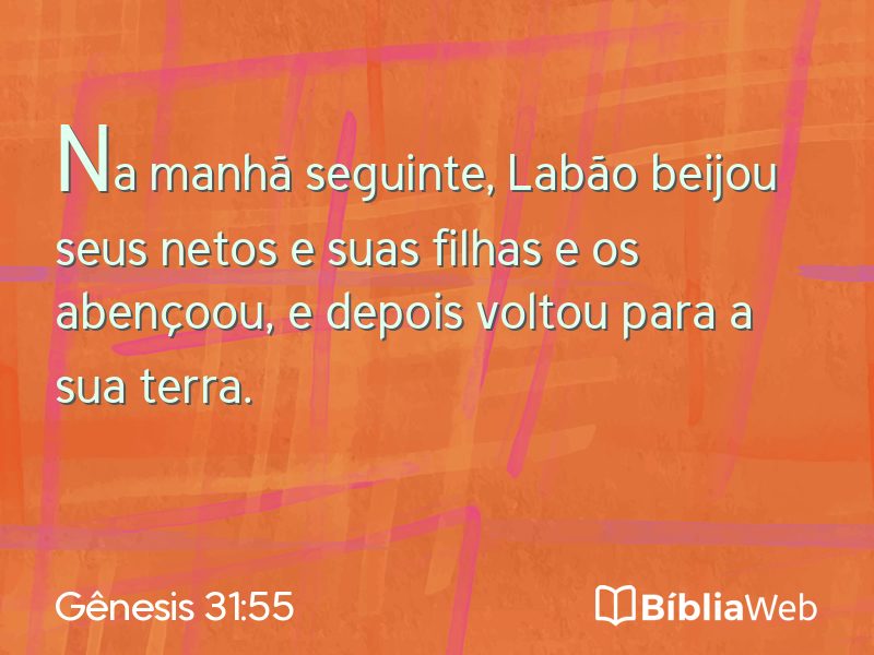 Gênesis 31:55 em imagem para compartilhar