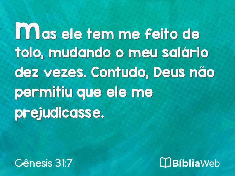 Gênesis 31:7 em imagem para compartilhar