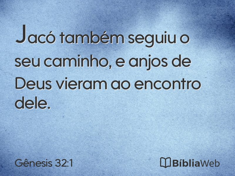 Gênesis 32:1 em imagem para compartilhar