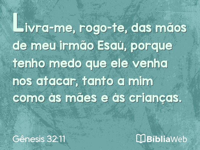 Gênesis 32:11 em imagem para compartilhar