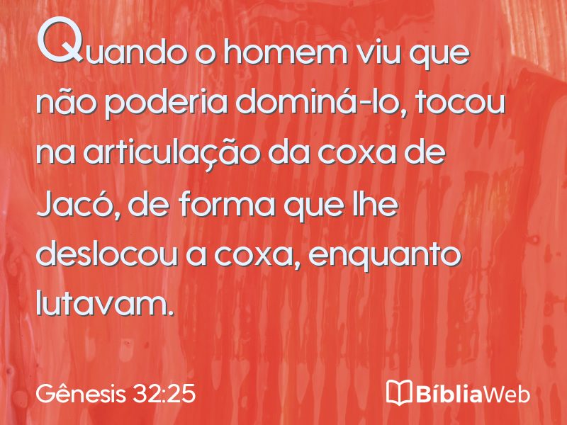 Gênesis 32:25 em imagem para compartilhar