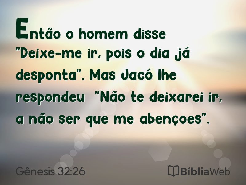 Gênesis 32:26 em imagem para compartilhar
