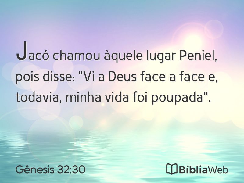 Gênesis 32:30 em imagem para compartilhar