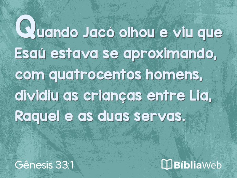 Gênesis 33:1 em imagem para compartilhar