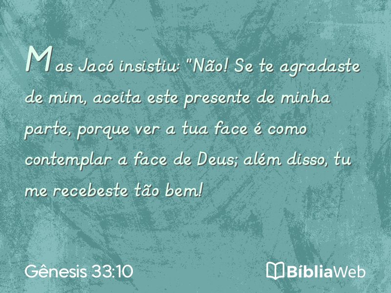 Gênesis 33:10 em imagem para compartilhar