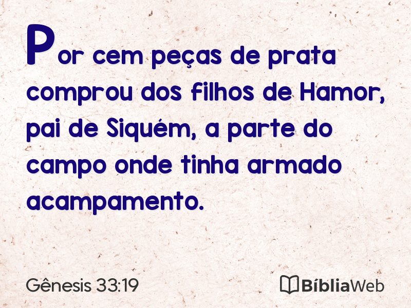 Gênesis 33:19 em imagem para compartilhar